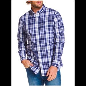 NWT Chaps Men's Easy Care Sustainable Long Sleeve Button Down Shirt Small